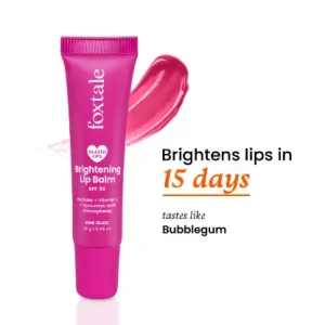 Foxtale Glazed Lips Brightening Lip Balm - Pink Glaze 12 gm