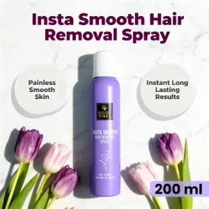 Good Vibes Insta Smooth Hair Removal Spray | 5 Min Painless Hair Removal 200ml