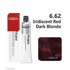 Loreal Professionnel Majirel Hair Color 6.62 Iridescent Red Dark Blonde 60ml | Red Blonde Hair Colour | Grey Coverage