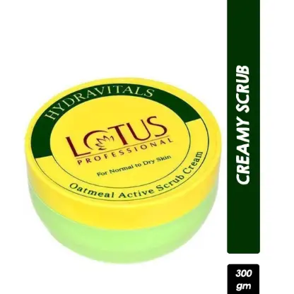 Lotus Professional Hydravitals Oatmeal Active Scrub Cream (260gm)
