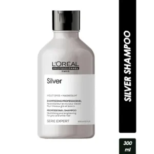 L’Oreal Professional Paris Silver Shampoo, For Grey & White Hair, Enriched With Magnesium (300ml)