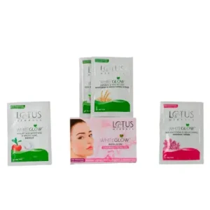 Lotus WhiteGlow InstaGlow Brightening 4 in 1 Facial Kit Skin Brightening & Radiance