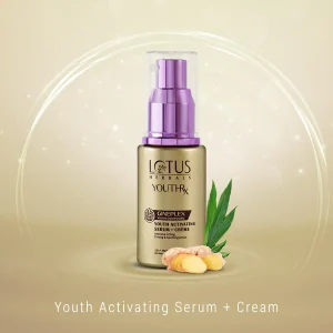 Lotus YouthRx Youth Activating Serum + Cream Anti-Ageing | Gineplex Youth Compund 30ml