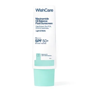 Wishcare Niacinamide Oil Balance Fluid Sunscreen | SPF50 PA++++