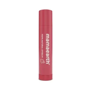 Mamaearth Nourishing Tinted 100% Natural Lip Balm with Vitamin E and Strawberry for Dry & Chapped Lips - 4 g