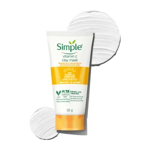 Simple Vitamin C Clay Mask 50g  Removes impurities, brightens | For dull skin