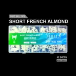 Shills Short   French   Almond   Soft   Gel   Tips   –   600pcs   NATURAL