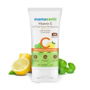 Mamaearth Vitamin C Daily Glow Sunscreen SPF 50 PA++++ – In-Vivo Tested (ISO 24444:2019 Certified, CTRI/2025/05/087276) - 50g
