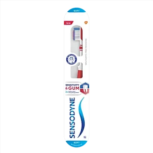 Sensodyne Sensitivity & Gum Protection Toothbrush - For Better Cleaning, Improves Oral Health, Soft, 1 pc