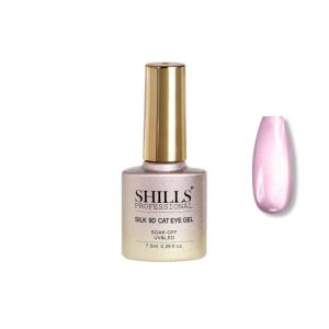 SHILLS PROFESSIONAL Silk 9D Cat Eye Gel Nail Polish – Soak Off UV/LED, Long-Lasting Magnetic Effect, 7.5ml - (359 – Rose Nude)