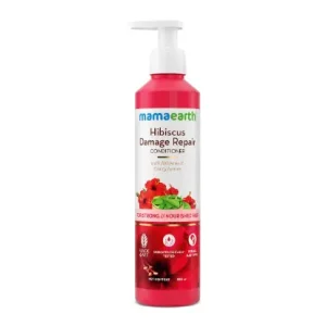 Mamaearth Hibiscus Damage Repair Conditioner With Hibiscus & Curry Leaves For Strong & Nourished Hair- 250 Millilitre