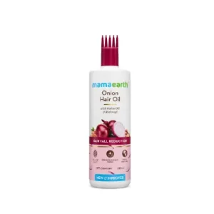 Mamaearth Onion Hair Oil with Onion Oil & Redensyl for Hair Fall Control | Boosts Hair Growth | Adds Strength & Shine | 250 ml