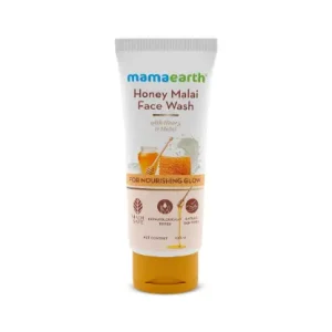 Mamaearth Honey Malai Face Wash with Honey & Malai For Nourishing Glow 100 ml