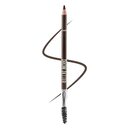 MARS Brow Better Eyebrow Pencil with Spoolie | Long-Lasting & Smudge Proof | Rich Pigmentation | Natural-Looking Results | Easy to Sharpen (1.4 gm) (Brown)