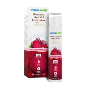 Mamaearth Beetroot Hydraful Moisturizer With Beetroot & Hyaluronic Acid For Hydrated Pink Glow - 50 g
