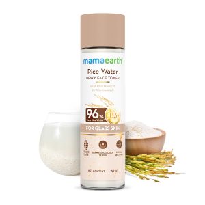 Mamaearth Rice Water Dewy Face Toner with Rice Water & 4% Niacinamide for Glass Skin 150ml