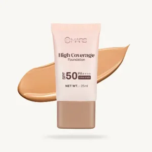Mars High Coverage Foundation in a Tube | SPF 50PA++++ UVA/UVB Color: 07 almond