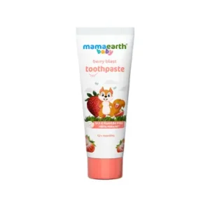 Mamaearth 100% Natural Berry Blast Toothpaste for Kids, 50g