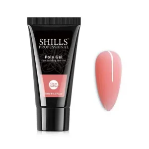 Shills Professional Nail Art Fast Building Poly Gel 30ML Color: CLEAR COFFEE