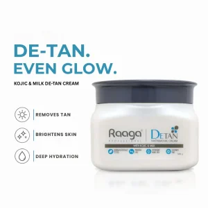 Raaga De-Tan Pack | Best Tan Removal Cream with Kojic and Milk (500 gm)