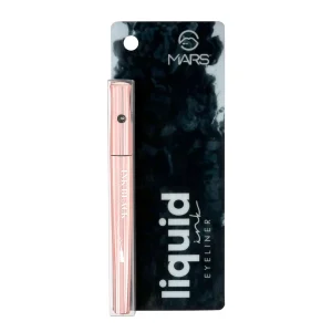 MARS Long Lasting Liquid Ink Black Pen Eye liner | Smudge Proof Eyeliner For Women | Matte Finish & Waterproof Eyeliner (1 ml) (Black Ink)