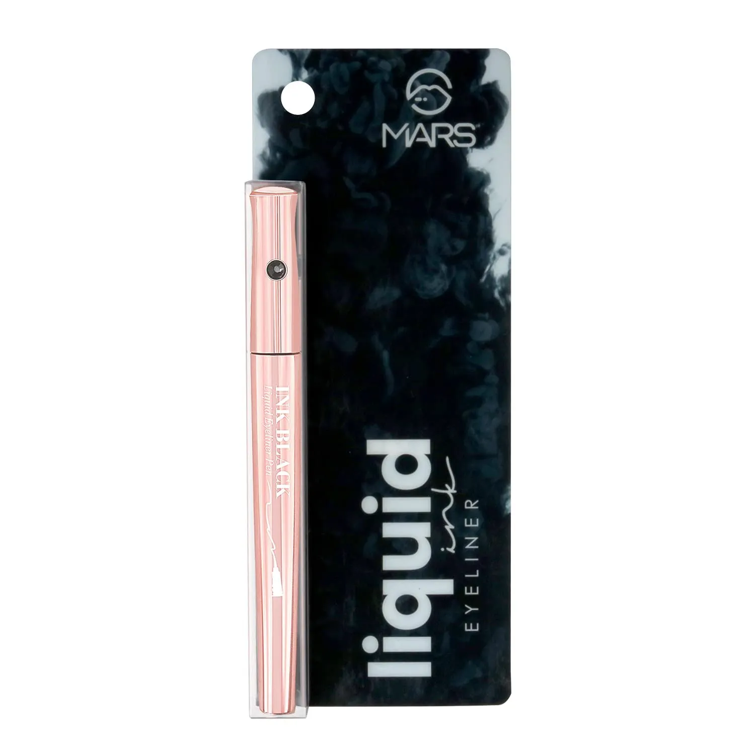 MARS Long Lasting Liquid Ink Black Pen Eye liner | Smudge Proof Eyeliner For Women | Matte Finish & Waterproof Eyeliner (1 ml) (Black Ink)