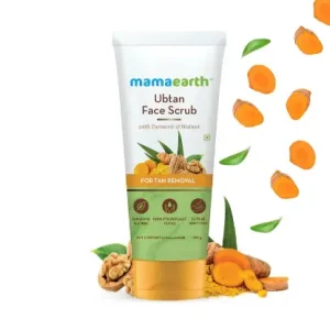 Mamaearth Ubtan Face Scrub with Turmeric and Walnut for Tan Removal - 100g