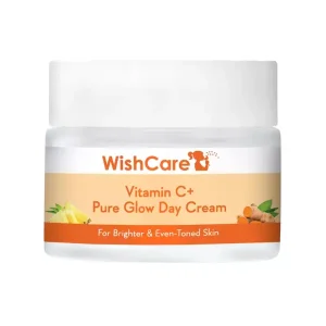 Wishcare Vitamin C Pure Glow Face Cream For Women & Men - With Hyaluronic Acid | Niacinamidec 50 Gm