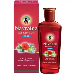 Navratna Navratna Cool Ayurvedic Oil | Relieves, Relaxes & Rejuvenates the Body, Mind & Scalp, 300 ml Oil