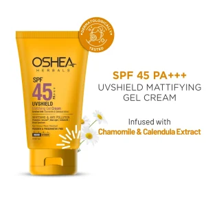 Oshea Herbals Uv Shield Mattifying Gel Cream SPF 45 PA +++ All Type Skin 120g