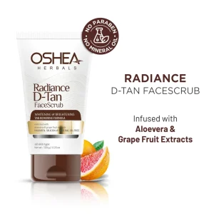 Oshea Herbals Radiance D-Tan Face Scrub 120g