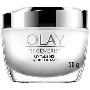 Olay Regenerist Revitalising Night Cream - With Anti-Ageing Properties & Moisturises Skin, 50 g