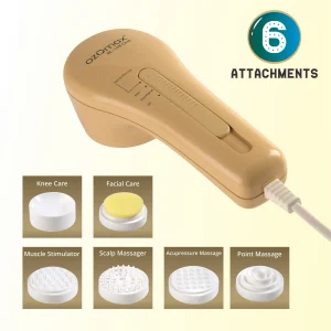 Ozomax DEEP HEAT MASSAGE APPARATUS With 6 Attachments