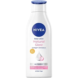 Nivea Natural Glow Cell Repair Body Lotion - SPF 15, 200 ml