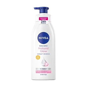 Nivea Natural Glow Cell Repair Body Lotion - SPF 15, 400 ml