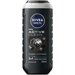 Nivea Men Active Clean 3 In 1 Shower Gel, 250 ml