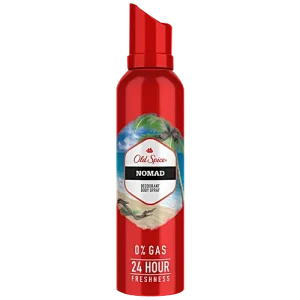 Old Spice Deodorant Body Spray - Nomad, 0% Gas & 24 Hour Freshness, Long-Lasting Fragrance, 140 ml