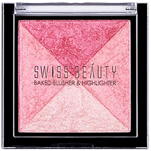 Swiss Beauty Baked Blusher & Highlighter - SB-806, 7 g Shade-03