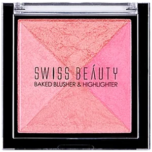 Swiss Beauty Baked Blusher & Highlighter - SB-806, 7 g Shade-04