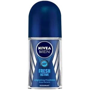 Nivea Fresh Active Men Deodorant Roll On - 48h Long lasting Freshness, 25 ml