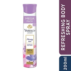 Yardley London Morning Dew Deodorant For Women, 200 ml Mega Pack