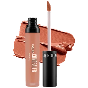Swiss Beauty Liquid Concealer - Lightweight, Matte Finish, Easy To Blend, 5.6 g Orange