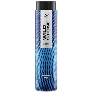 Wild Stone Activ Freshness Talcum Powder - For Men, Longlasting Freshness, 300 g