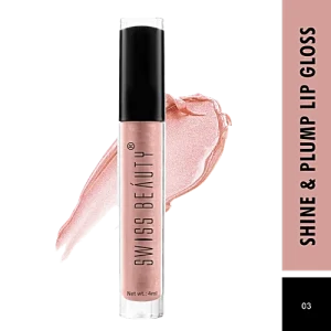 Swiss Beauty Shine & Plump Lip Gloss, 4 ml Shade 03