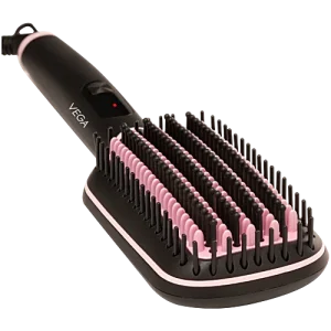 Vega LitStyle L2 Hair Straightener Brush VHSB-07 - Pink & Black, 1 pc
