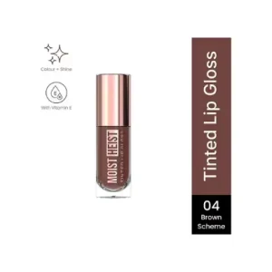 SWISS BEAUTY Moist Heist Tinted Lip Gloss Color And Shine - 4 Brown Scheme