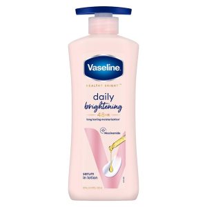 Vaseline Daily Brightening Body Lotion For Healthy & Glowing Skin with Niacinamide 400ml (Pack of 1)