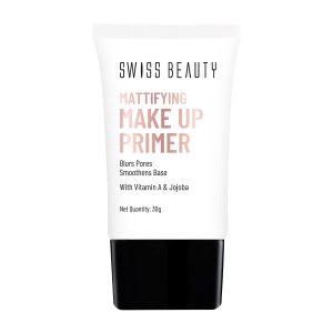 SWISS BEAUTY Makeup Primer Oil Free Mattifying Long Lasting Base, Shades, 30 ml