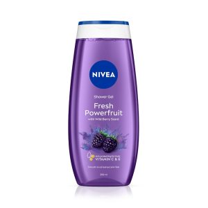 NIVEA Fresh Power Fruit 250ml Body Wash| Shower Gel with Real Fruit Extracts| Pure Glycerin for Instant Soft & Summer Fresh Skin|Microplastic Free |Clean, Healthy & Moisturized Skin