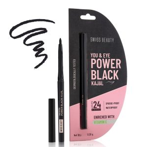 SWISS BEAUTY You & Eye Power Black Pencil Kajal